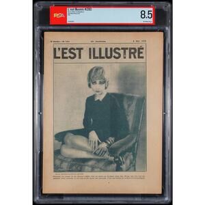 RARE 1928 Anna May Wong Magazine PSA 8.5, L'EST Illustre' Hollywood High End!